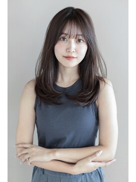 アフロート ギンザ(AFLOAT GINZA) 小顔顔周りワンカールレイヤーカットナチュラルブラウン