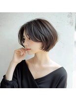 ユキオ オブ ヘアー(YUKIO of Hair)&nbsp;大人美人ショートボブパーマウルフパーマアッシュベージュ