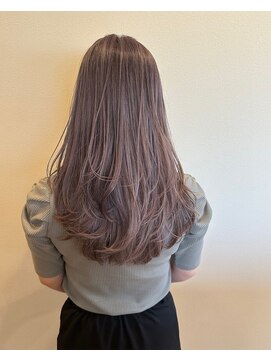 ソファララ(SOFA lala) ロングレイヤー×ピンクグレージュ