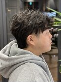 シャドウパーマ/ツーブロック/毛流れパーマ/メンズ　馬車道