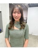 オリーブベージュ/まろやかベージュ/前髪カット