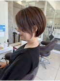 ショートカット×ひし形ショートボブ×ハイレイヤー20代30代40代