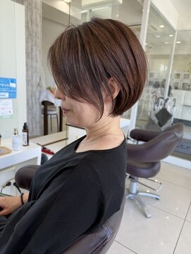 ハピネス 西大寺店(Happiness) ショートカット×ひし形ショートボブ×ハイレイヤー20代30代40代