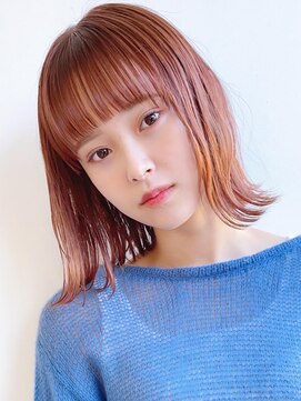 セイドット オモテサンドウ(Say. omotesando) Say.外ハネボブくびれボブミルクティーベージュピンクベージュ