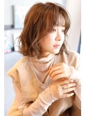 艶感ミルクチョコレートくせ毛風波巻きカールSOLセンター南16-1