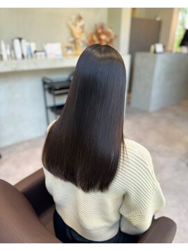 ワク 藤沢店(waku) グレージュ トリートメント ストレート