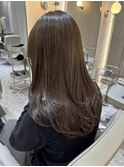 韓国ヘア/レイヤーカット/顔まわりカット/グレージュカラー