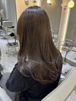 ジーナ 天神(Zina)&nbsp;韓国ヘア/レイヤーカット/顔まわりカット/グレージュカラー