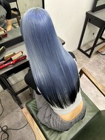 モニカ 原宿店(MONIQA)&nbsp;裾カラーブルー