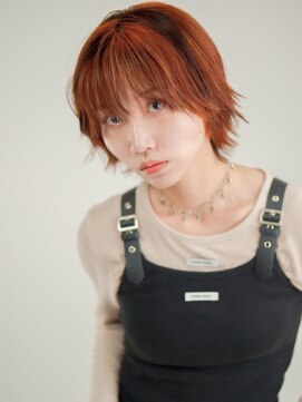 ファルファラ(farfara) 【farfara】デザインカラー/オレンジブラウン/ショートウルフ