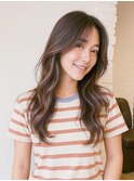 外国人風レイヤーカットハイライトカーテンバング顔まわりカット