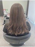 透明感カラー　ケアブリーチ　トリートメント　明るめカラー