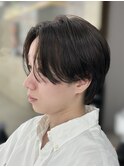 men's/メンズ/ダウンパーマ/黒染め/韓国/ブルーブラック/池袋