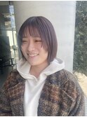 切りっぱなしボブ/フェイスレイヤー