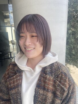 切りっぱなしボブ/フェイスレイヤー