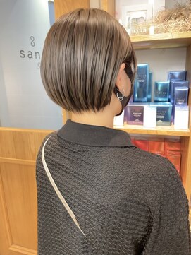 サンドパールス 仙台店(sand PALCE) 髪質改善/大人ガーリー/似合わせカット/ショートボブ前髪/仙台