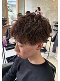 波巻きパーマ