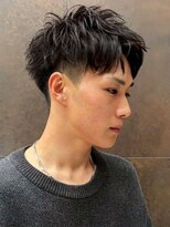 ソウル 福山駅前店(SOUL.) 刈り上げ ニュアンスパーマ ツーブロック メンズショート 20代