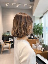 キミトヘアデザインアンドスパ(Kimito Hair design&spa)&nbsp;プレイングカラー/ミディアムレイヤー/透明感デザインカラー