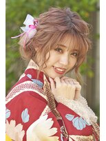 ヘアメイクサロンシャルメ(Hair Make Salon CHARMER)&nbsp;CharmeR愛されゆるふわ浴衣アップスタイル★