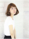 毛先パーマ×簡単スタイリング×大人ボブ