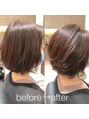 タカハシ ヘア アンド スパ(TAKAHASHI HAIR&SPA) トップの表面だけパーマをかけて動きのあるボブスタイルに★