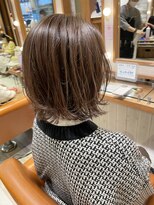 ネオリーブ クタ 町田店(Neolive kuta)&nbsp;切りっぱなしボブ×ハイライト  【町田/町田駅】