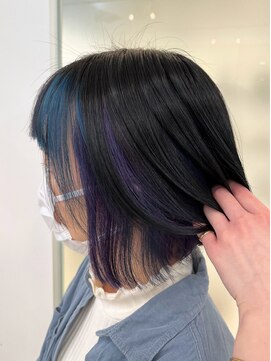 フェアレディ 烏山店(FAIRLADY) 個性派ボブ◎ブルー×バイオレット