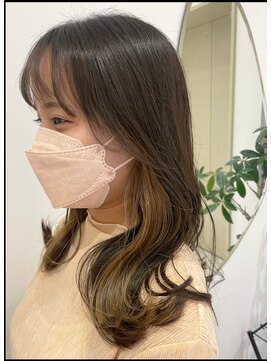 ジーナ セントラル銀座(Zina) 外ハネ＊セクションカラー＊ブリーチ【ZinaCENTRAL】