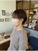 縮毛矯正ショートヘア