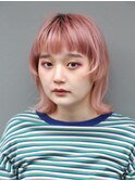 kisaiBUZZ＊西川史浩 ナチュラルウルフボブ×ペールピンク