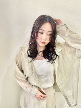 シードバイシャムロック(SEED by Shamrock) センター分け ニュアンスパーマ ショコラブラウン