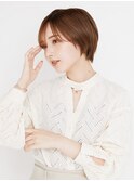 黒髪/グレーベージュ/レイヤーロング/前髪パーマ[新宿駅]