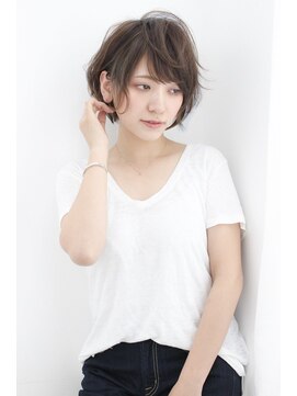 ルー(Luu) パーマで簡単スタイリングショートモカベージュ