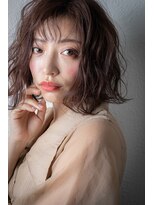 カバーヘア ブリス 大宮西口(COVER HAIR bliss)&nbsp;フレンチカジュアルゆるふわ外ハネボブパーマu大宮20代30代40代