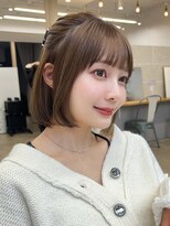 サンド ミュウ 横浜店(sand mieu) ボブディオリーブベージュ髪質改善縮毛矯正フェイスレイヤー