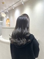 カラークチュール(Color Couture)&nbsp;黒髪カタログ/ホブルフ/ネビージュ/小顔に見せるヘア/ワンレン