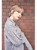 大人可愛いひし形ハンサムショートボブ前下がり