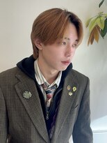 ビューエヒメ(VIEW EHIME)&nbsp;韓国風センターパートシースルーバングメンズ透明感カラー