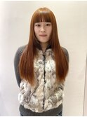 ブリーチなしダブルカラー×オレンジカラー
