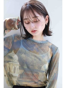 ネウィ 京都四条烏丸(newi) 外ハネボブ×デザインカラー 小顔カット[newi京都四条烏山]