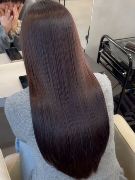 オムニス 表参道(Omnis) 美髪レイヤーロング透明感カラーラベンダーグレージュ髪質改善