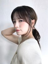 カシュカシュ 表参道(cache cache)&nbsp;薄め前髪顔まわりレイヤーカットシースルー前髪ハッシュカット