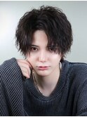 大人センターパート/シャドウパーマ/ニュアンスパーマ