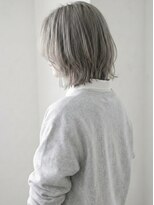 ニコリヘアワークス(nicori hair works)&nbsp;ボブ×ハイトーン×グレージュあ2