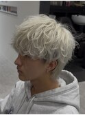 刈り上げセンターパート/波巻きツイストスパイラル/大宮