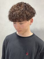 ササ(33)&nbsp;ブラウンカラー波巻きパーマ
