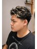 【垢抜け度★★★★★】Men'sメッシュ+選べるデザインパーマ+カット