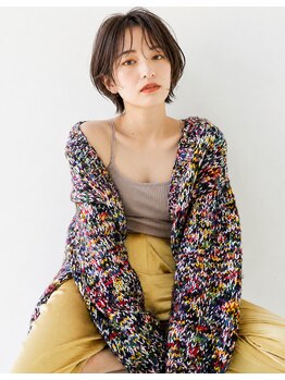 フェリアファム 北千里(FERIA fam)の写真/【結べるボブ/マチルダボブ】美骨格カットの秘訣は首ラインに◎FERIAの似合わせ小顔カット¥4400~