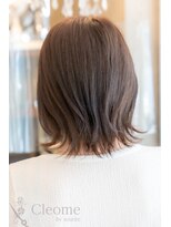 クレオメ 田町店(Cleome) 前髪レイヤーカットガーリーイメチェンピンクベージュフェミニン